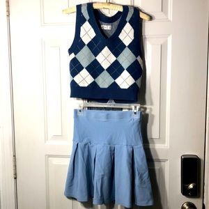Hollister top / M -  altar’d state skirt S / both teen fit
